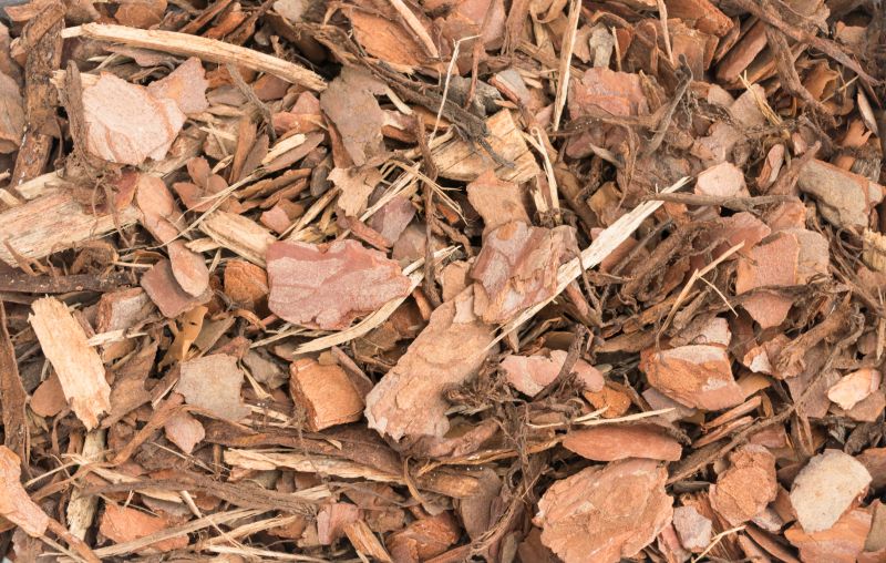 Pine Bark Mulch Installation