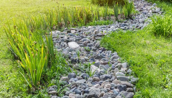 River Rock Garden Installation in Aurora