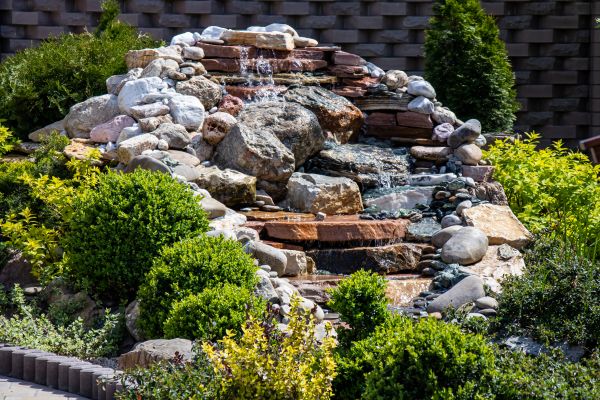 River Rock Landscaping in Aurora