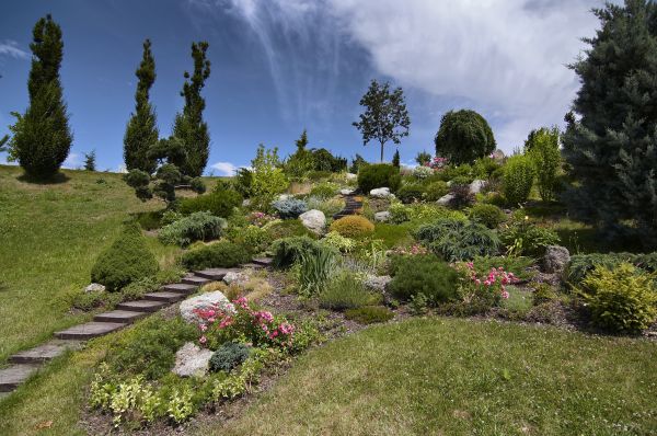 Steep Terrain Landscaping in Aurora